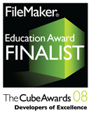 FileMaker Cube Award Education Finalist 2008